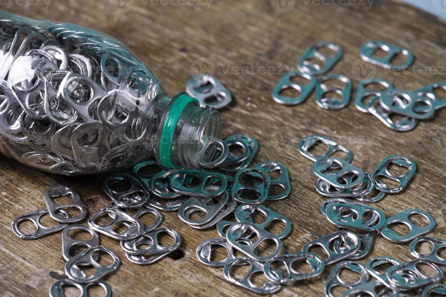 aluminum pull tabs 12175128 Stock Photo at Vecteezy