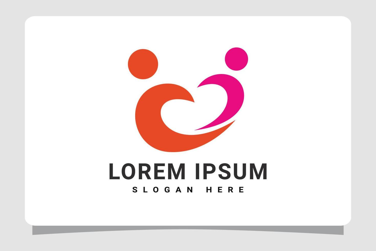People Care Logo Template Design Inspiration vector