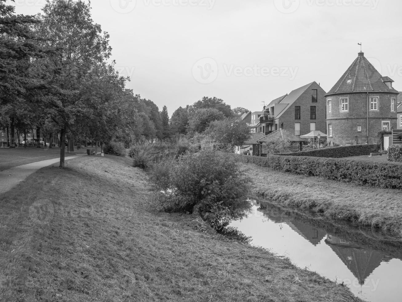 The city of Coesfeld at the river berkel in germany photo