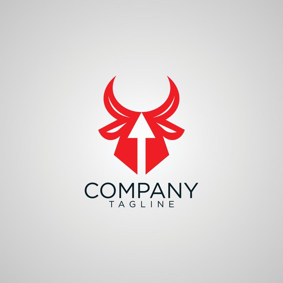 bull arrow logo design and premium vector templates