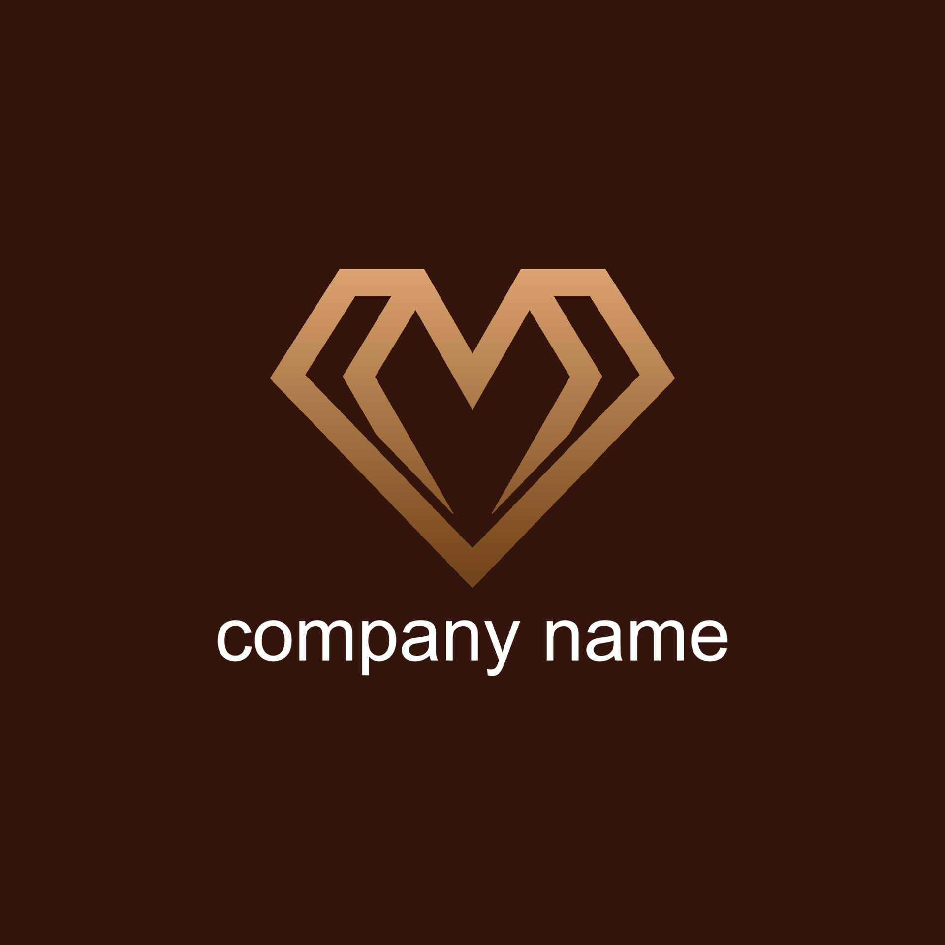m diamond logo design and premium vector templates 12175347 Vector Art