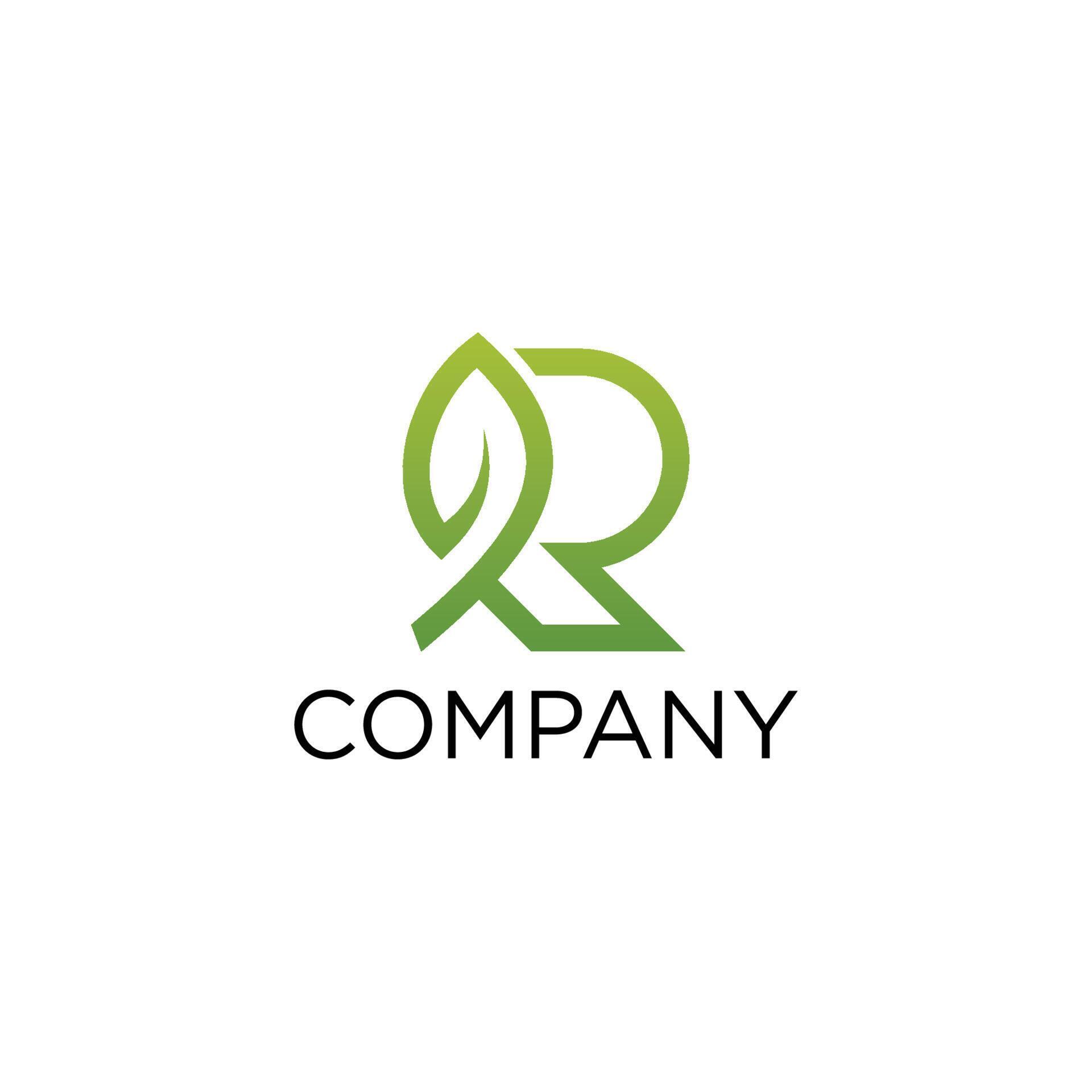 r leaf logo design and premium vector templates 12175395 Vector Art at