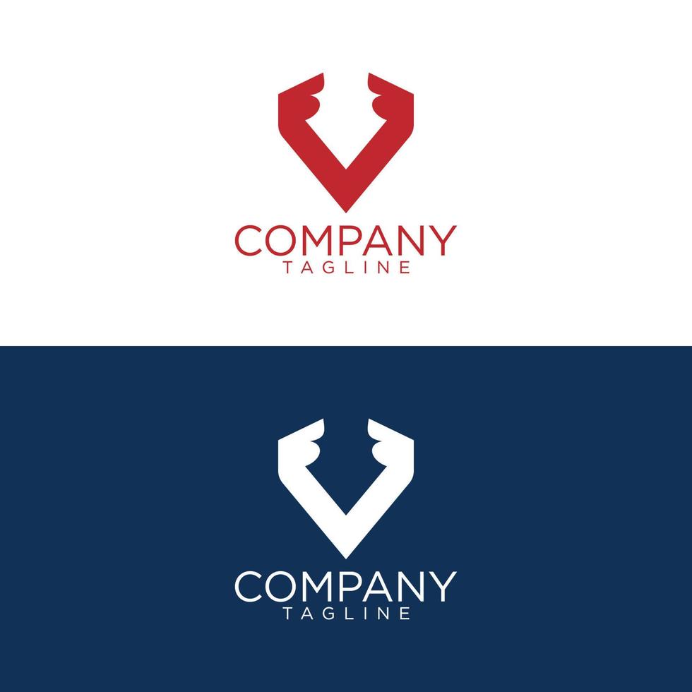 v unique logo design and premium vector templates