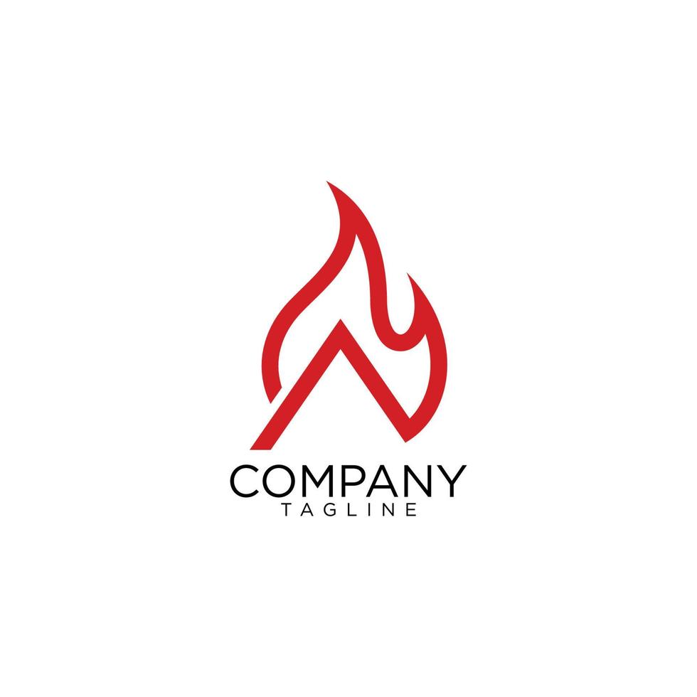 a fire logo design and premium vector templates