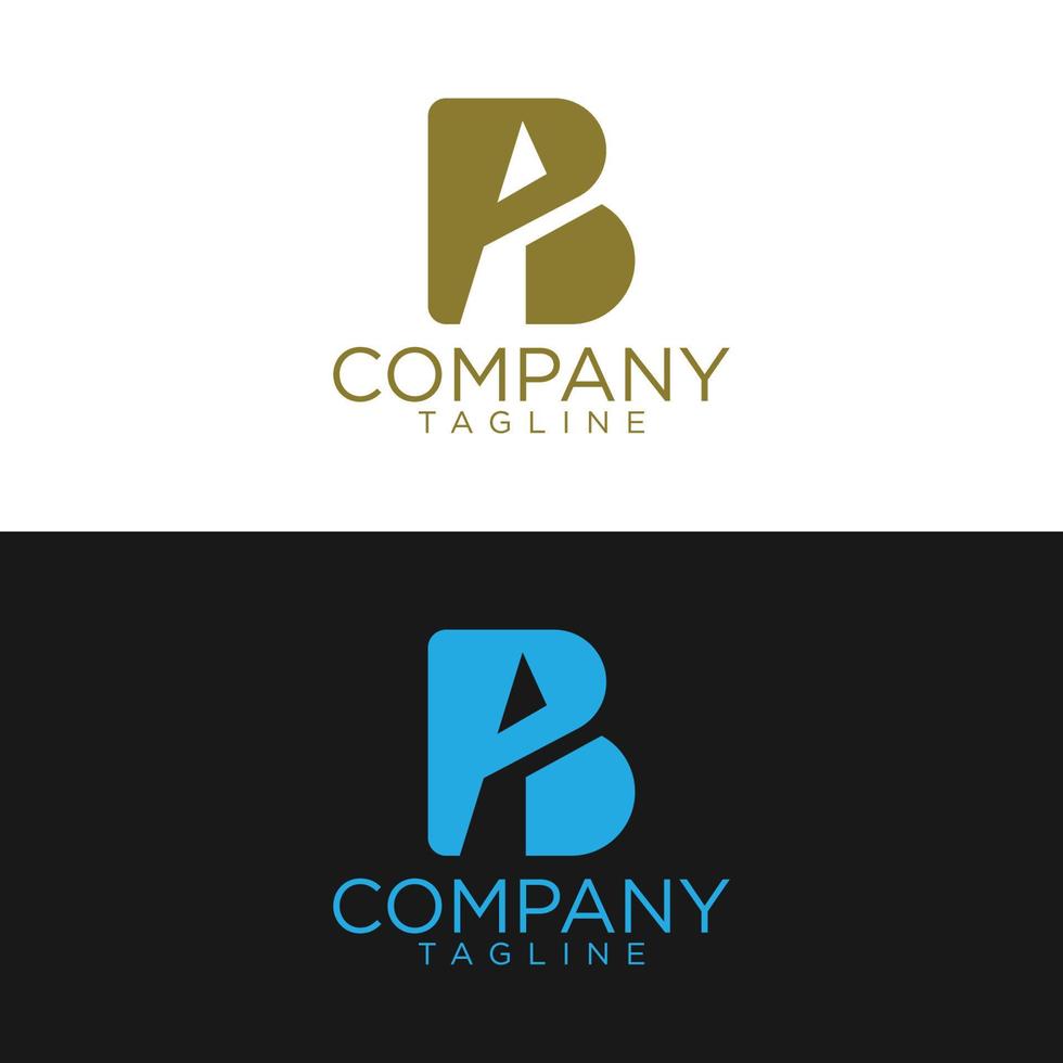 diseño de logotipo pb y plantillas vectoriales premium vector