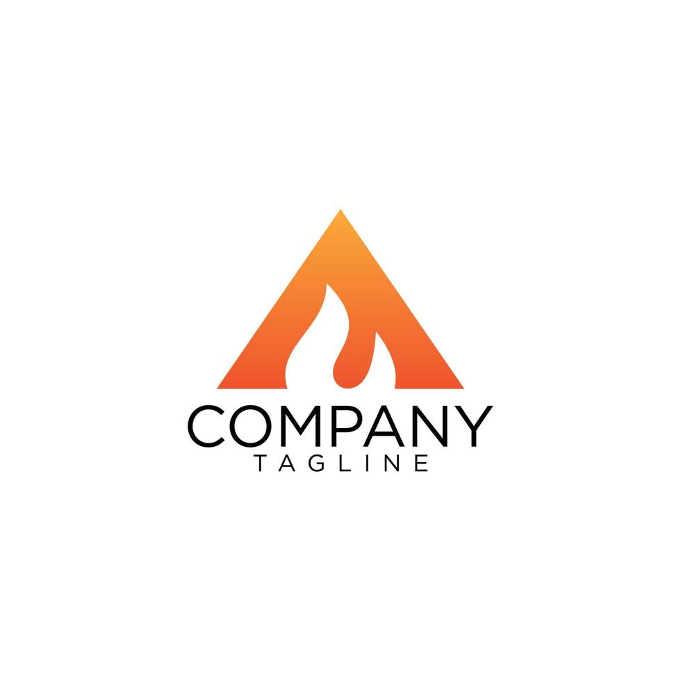 a fire logo design and premium vector templates