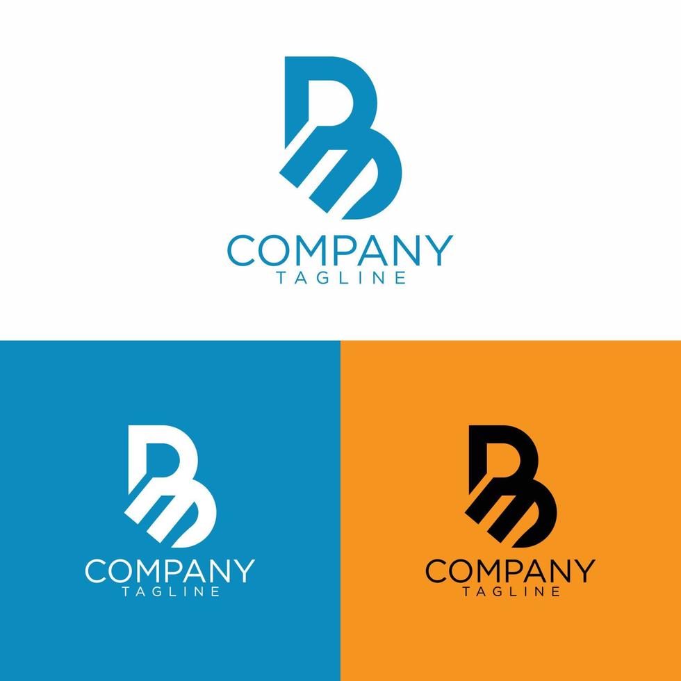 bm logo design and premium vector templates