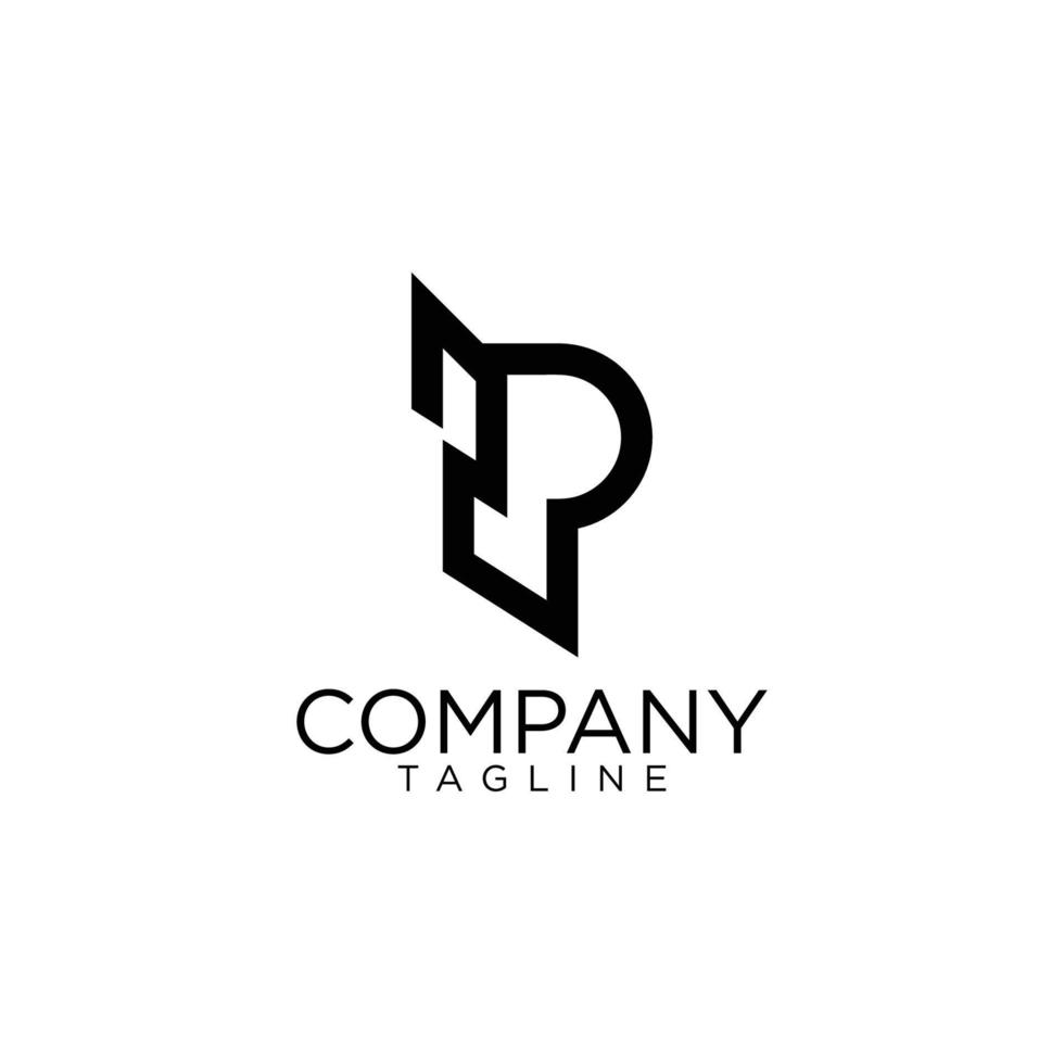 p logo design and premium vector templates