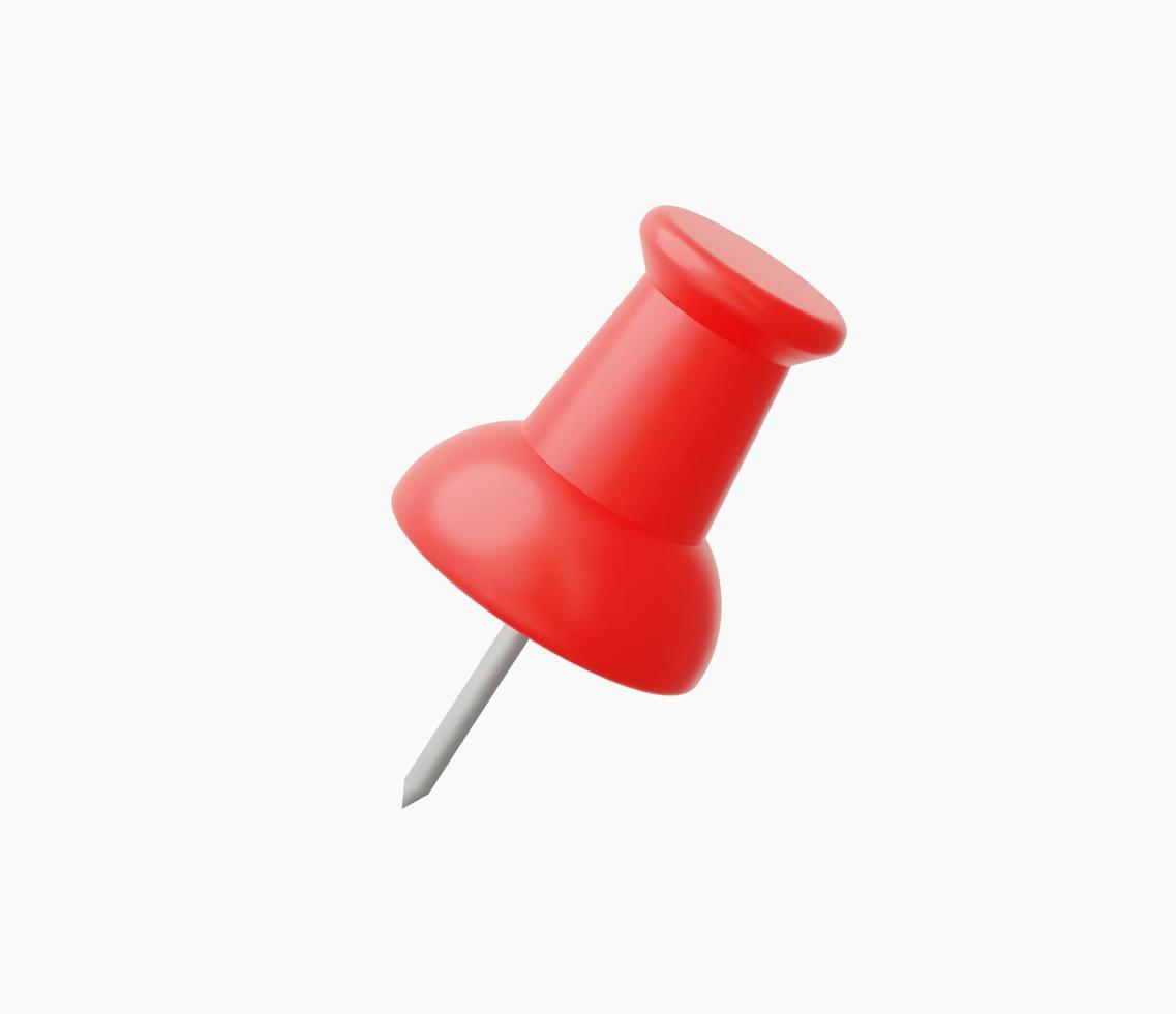 3d Realistic Paper stationary pin vector illustration.
