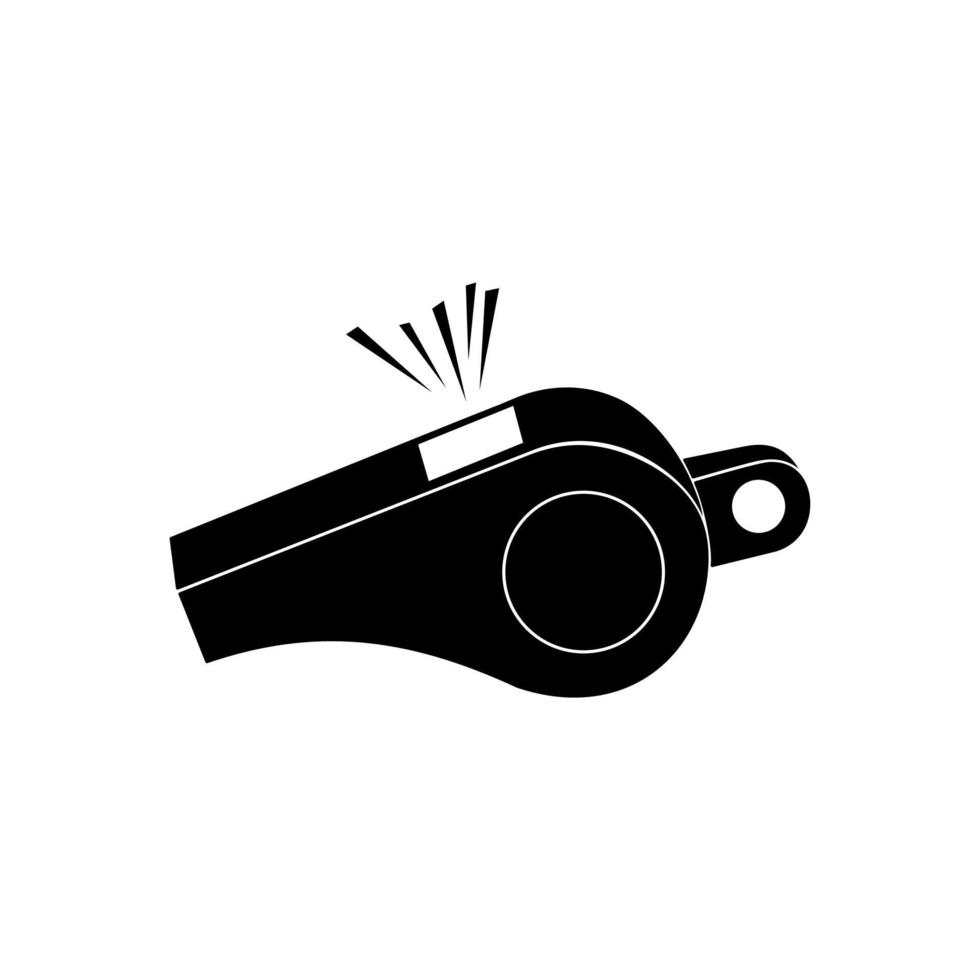 whistle solid icon vector