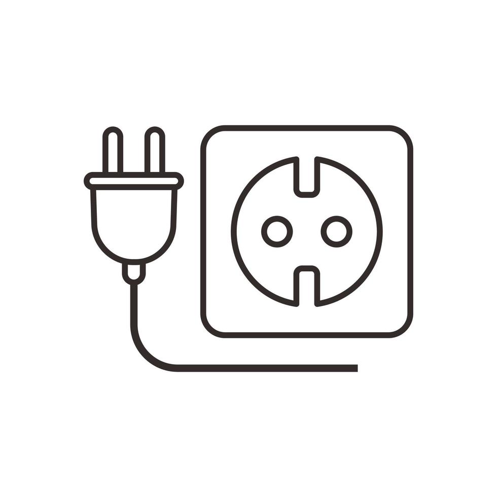 plug out icon vector