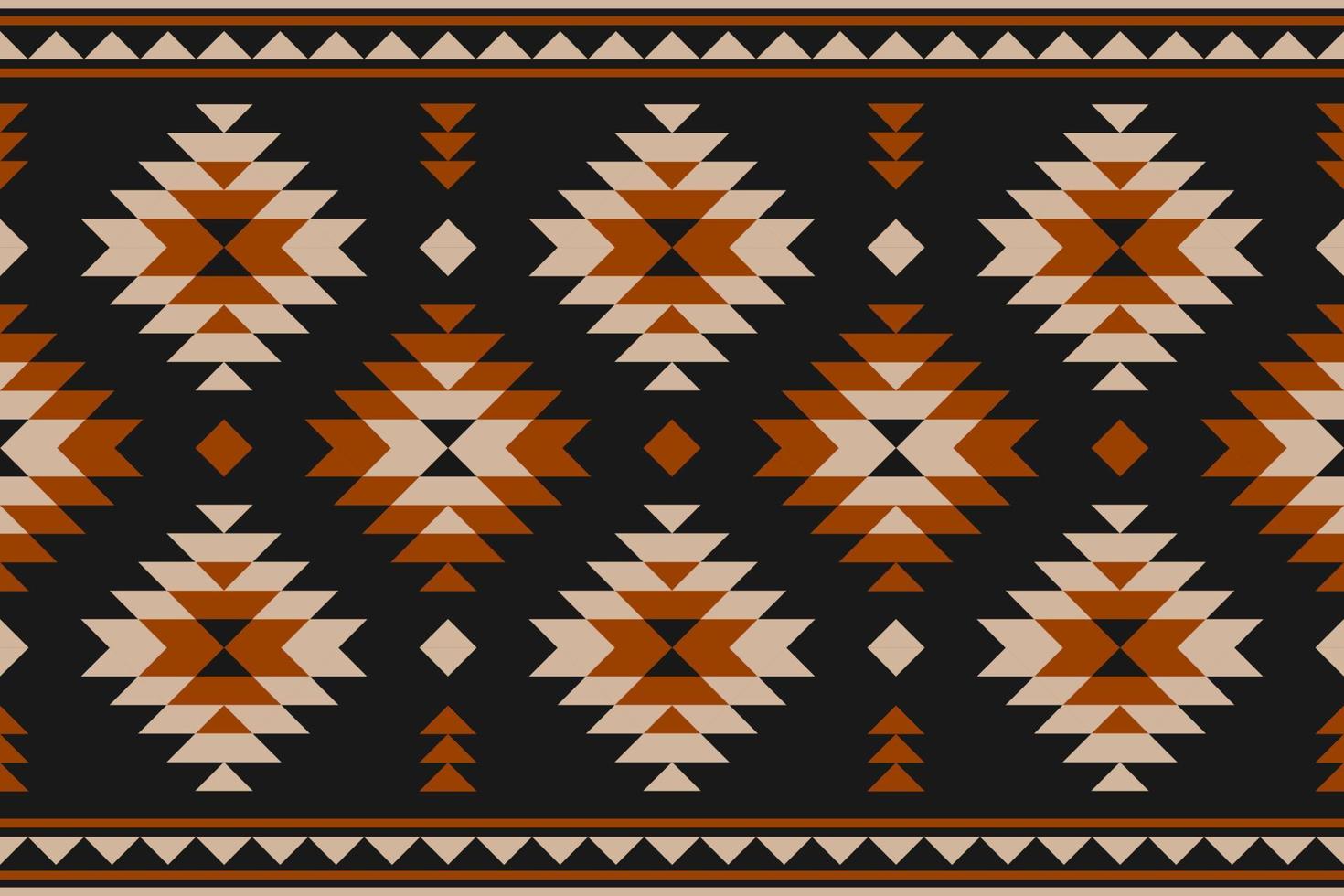 Carpet tribal pattern art. Geometric ethnic seamless pattern traditional. American, Mexican style. vector