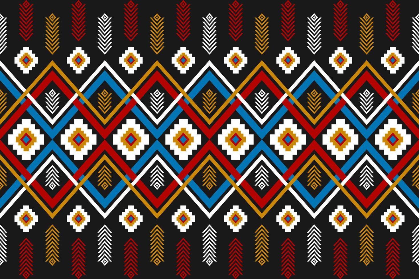 Carpet tribal pattern art. Geometric ethnic seamless pattern traditional. American, Mexican style. vector
