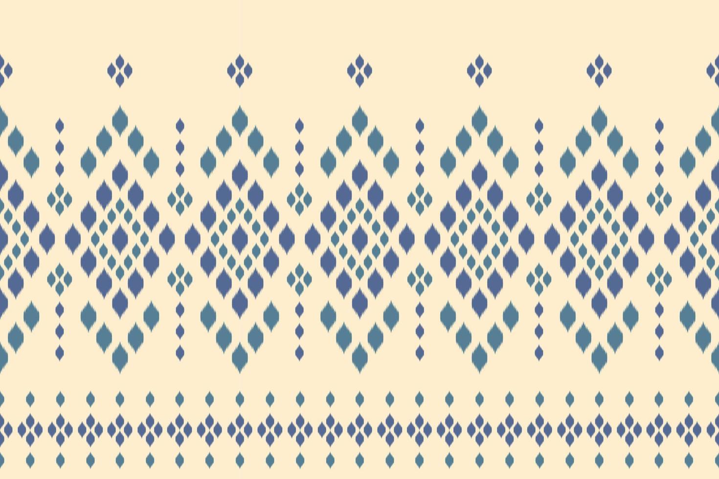 Geometric ethnic ikat seamless pattern traditional. Fabric Indian style. vector
