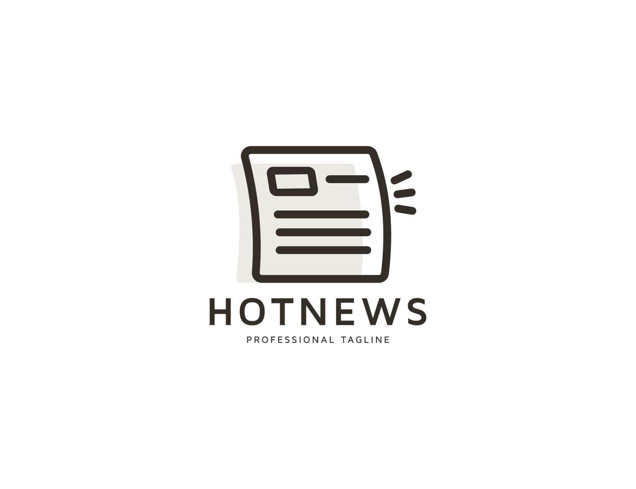 News symbol logo design illustration vector