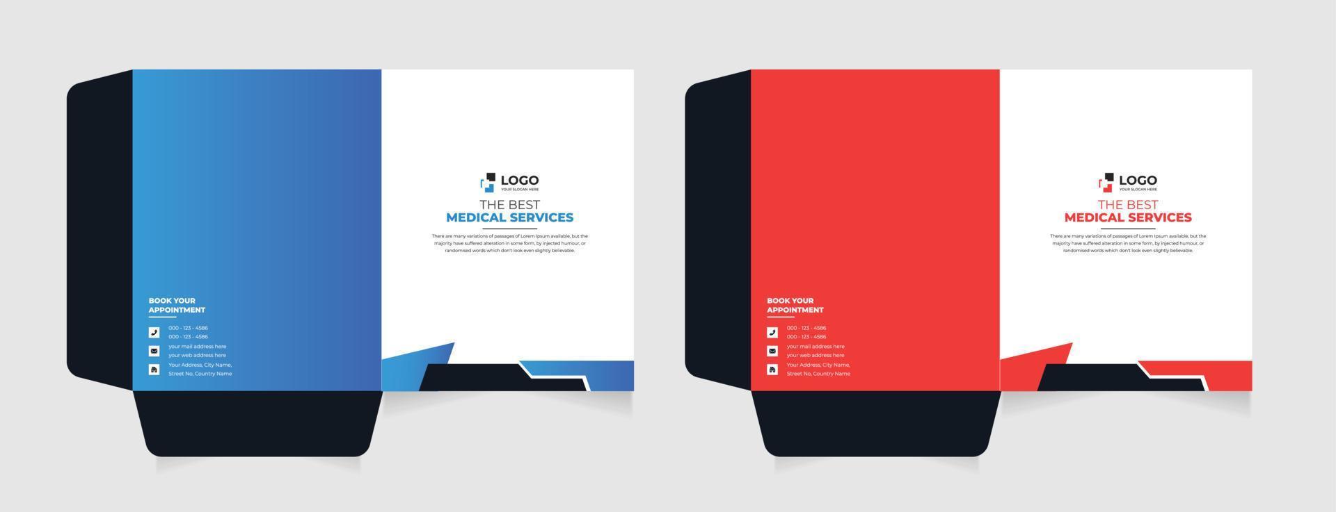 Modern abstract business presentation folder map template 12175909 ...