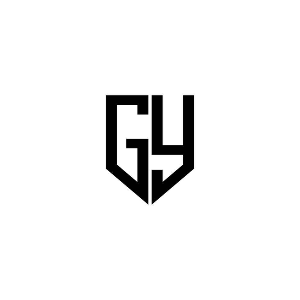 GY letter logo design with white background in illustrator. Vector logo