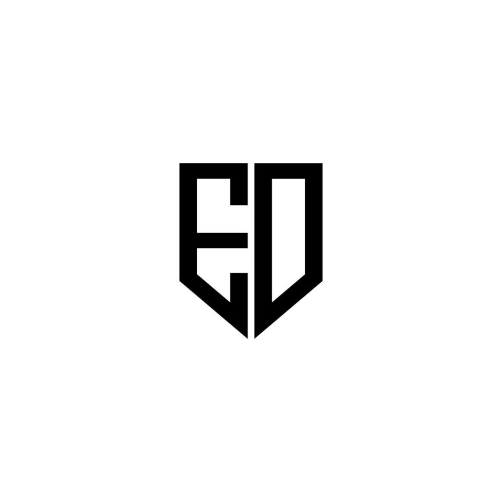 ED letter logo design with white background in illustrator. Vector logo, calligraphy designs for logo, Poster, Invitation, etc.