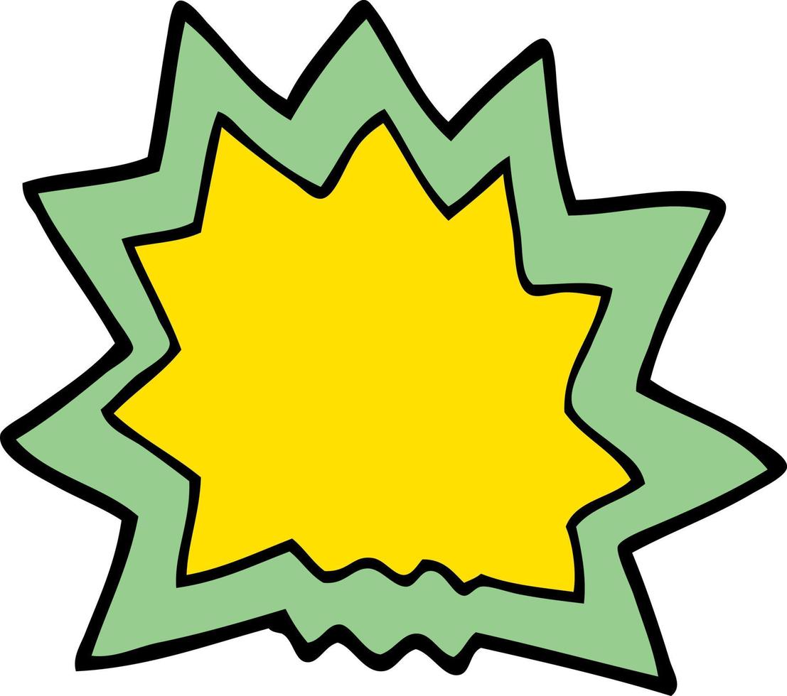 cartoon doodle explosion vector