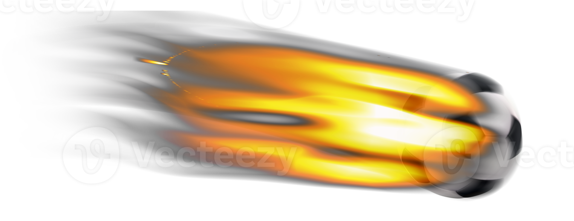 flaming soccer ball PNG