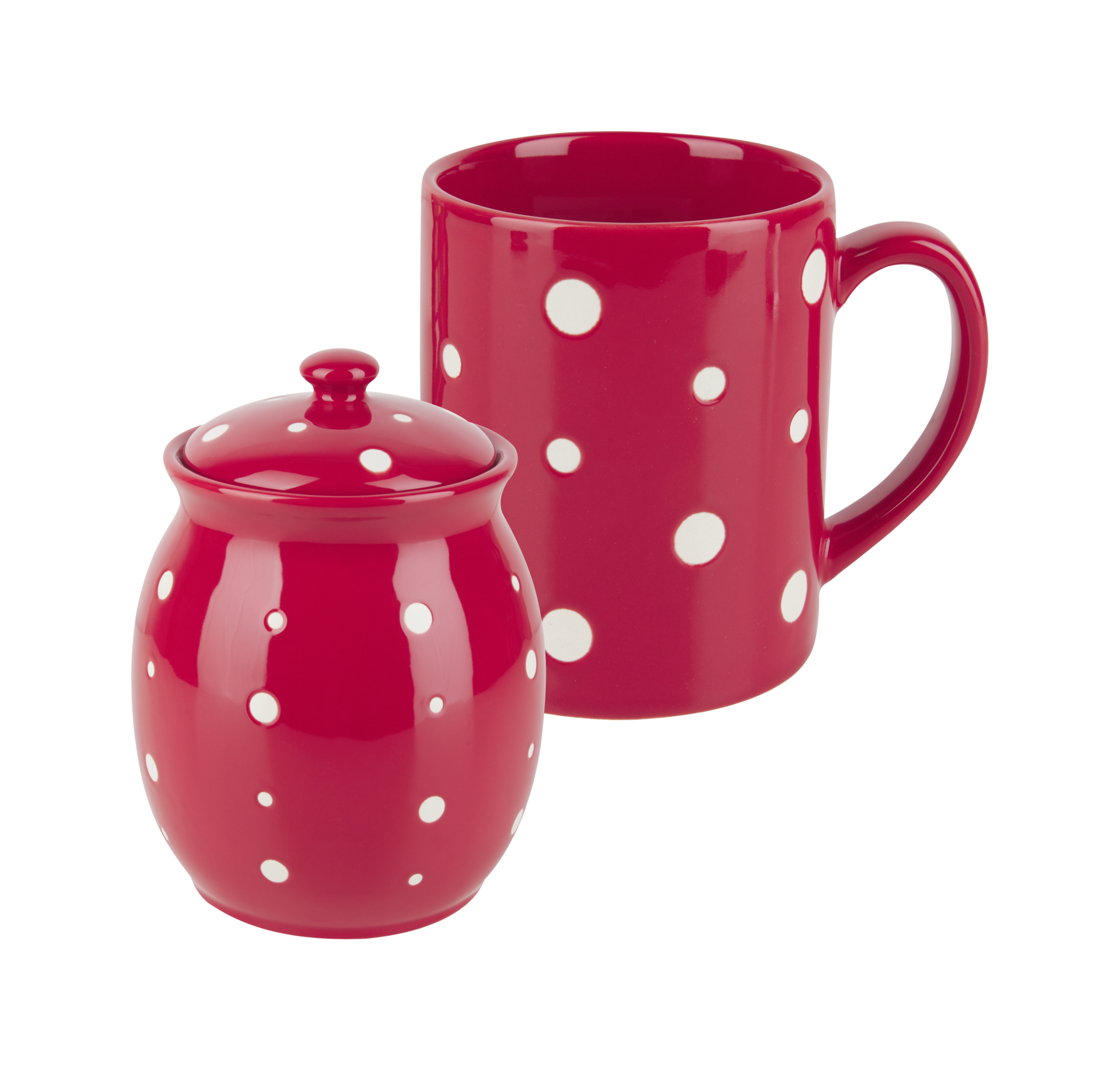 Red glass with white polka dots cut out transparent background 12176877 PNG