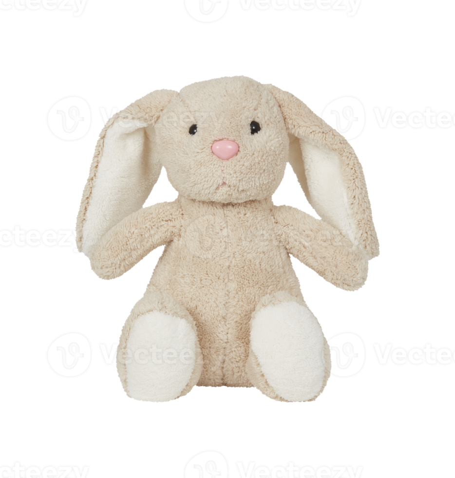 Rabbit doll cut out transparent background png
