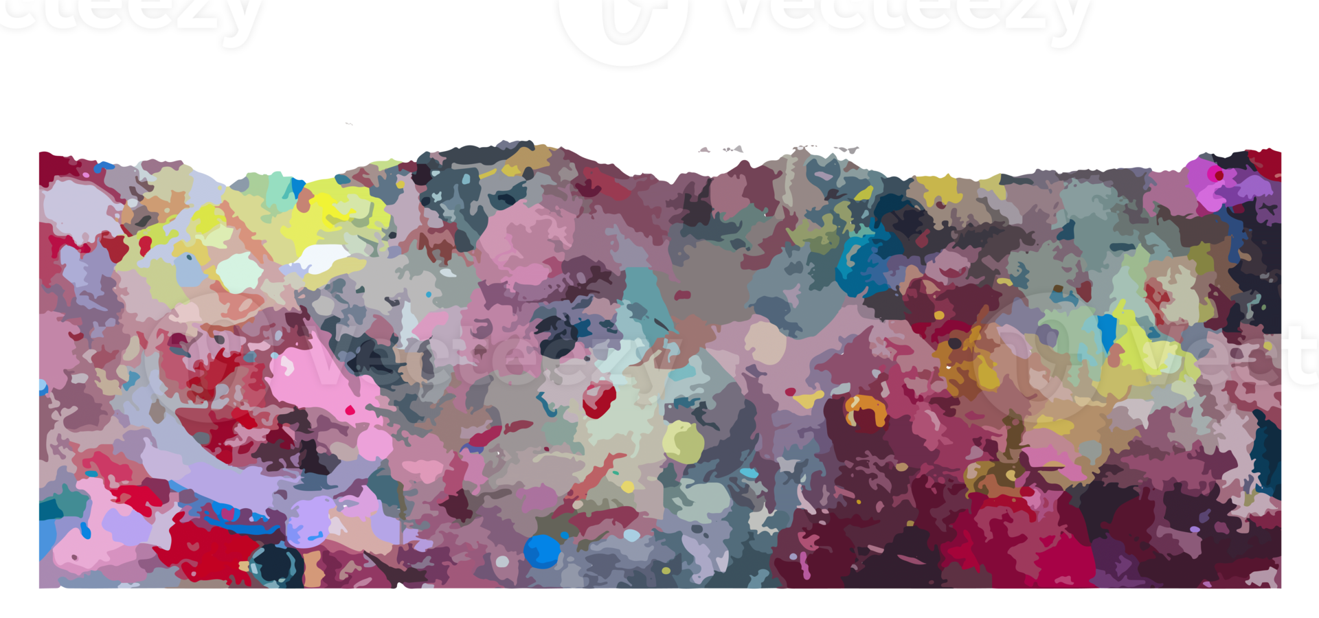 a colorful paper tears png