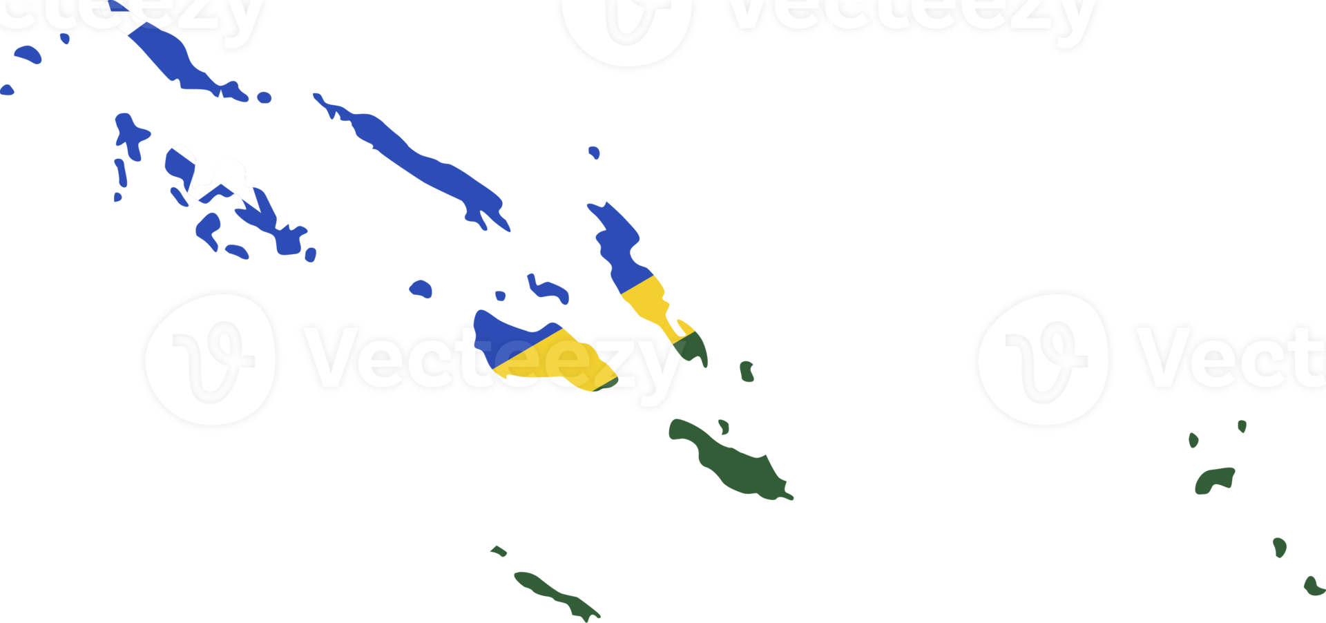 color de la ciudad del mapa de las islas salomón de la bandera del país. png