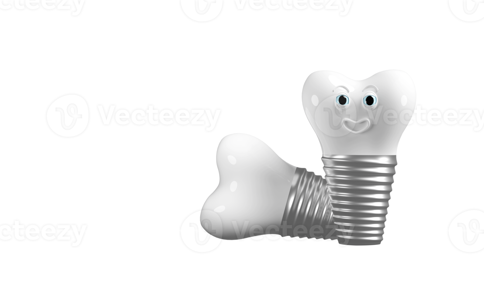 3d dental implant isolated, 3d render illustration 12177381 PNG