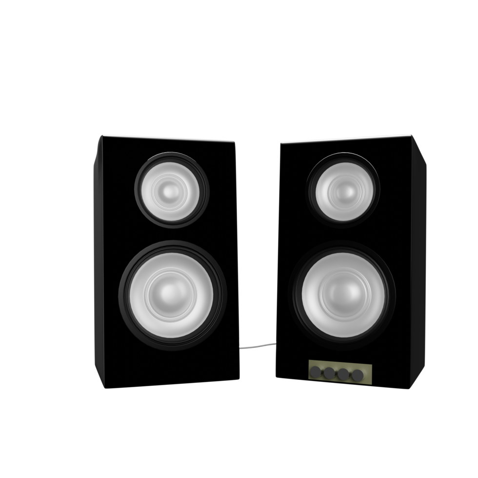 altavoz de audio 3d png