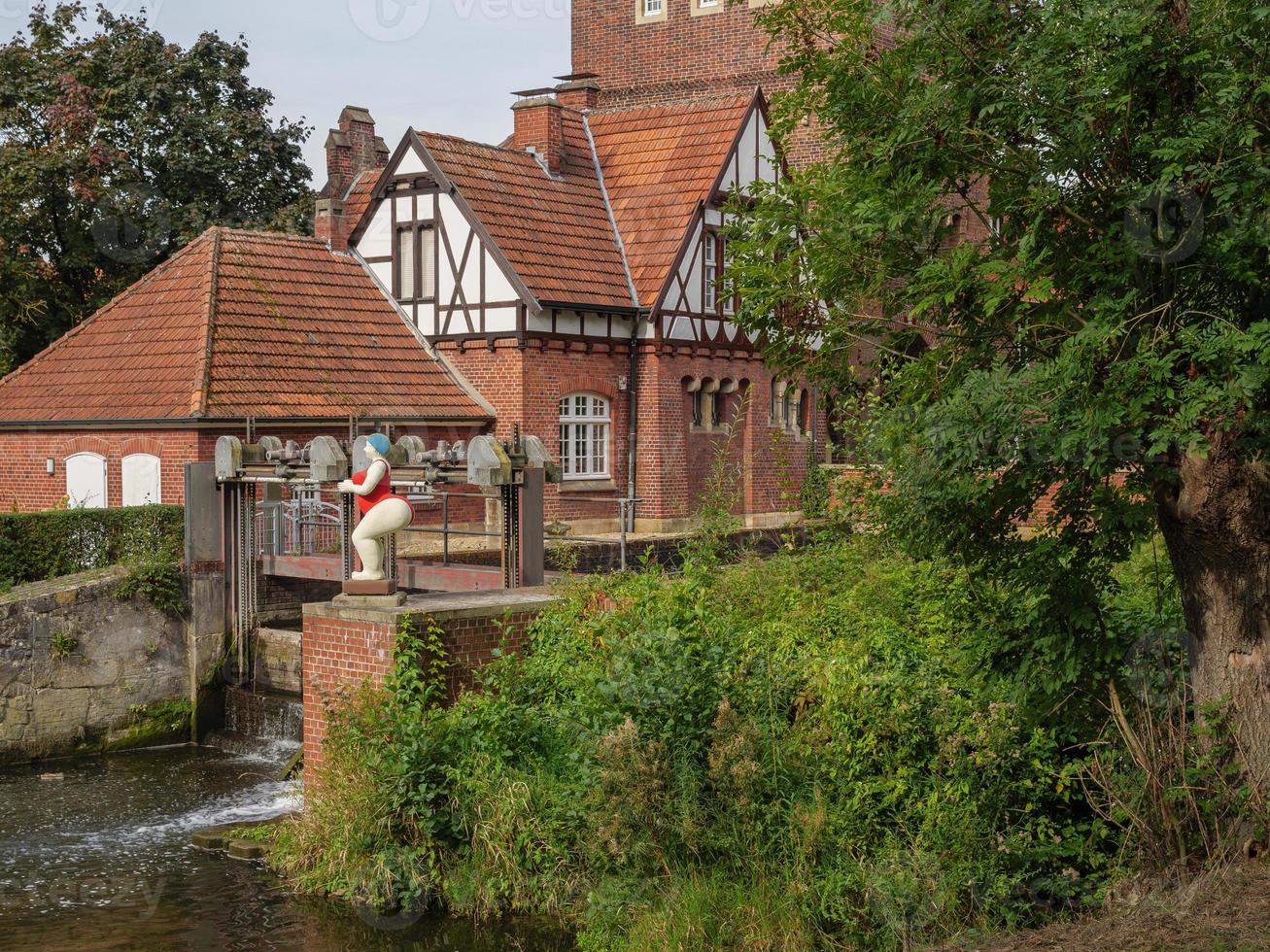 The city of Coesfeld at the river berkel in germany photo