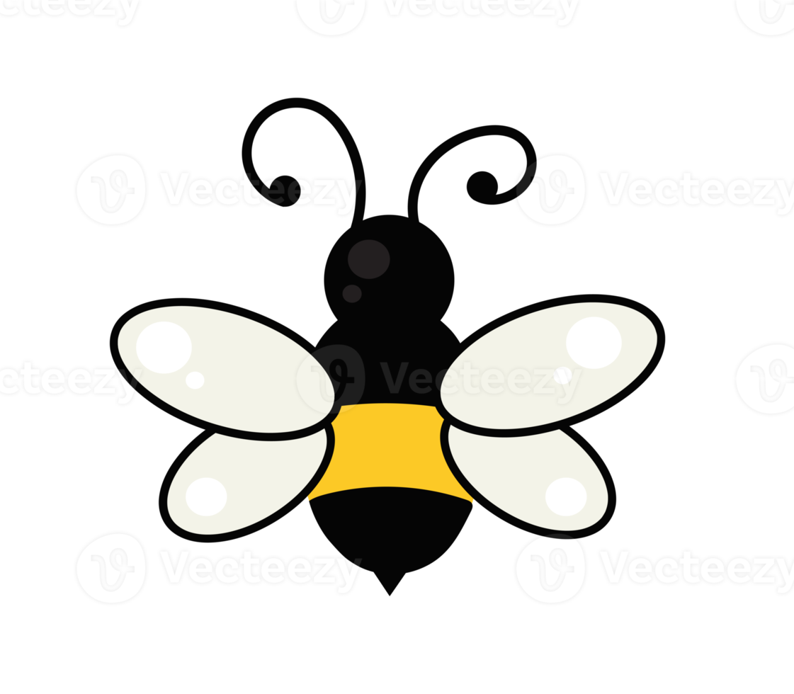 simple bee cartoon png