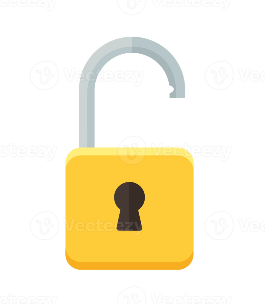 padlock icon flat design png