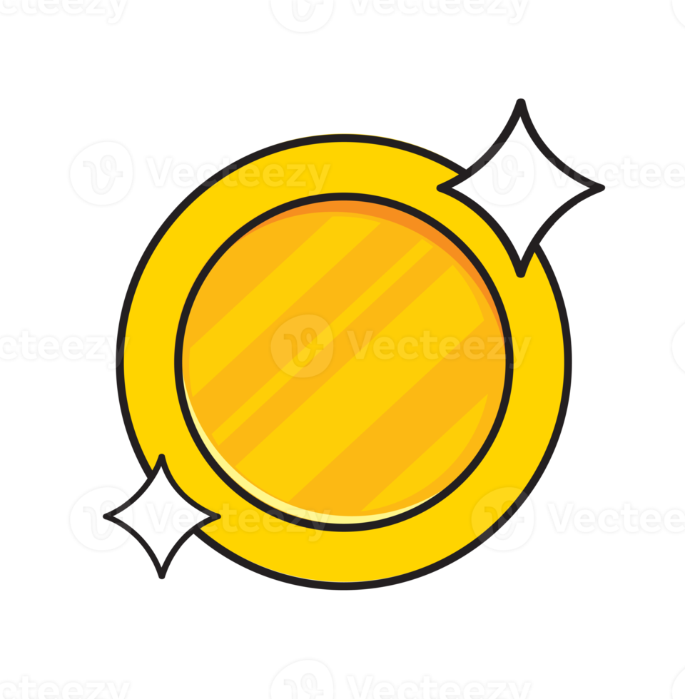 simple gold coin png