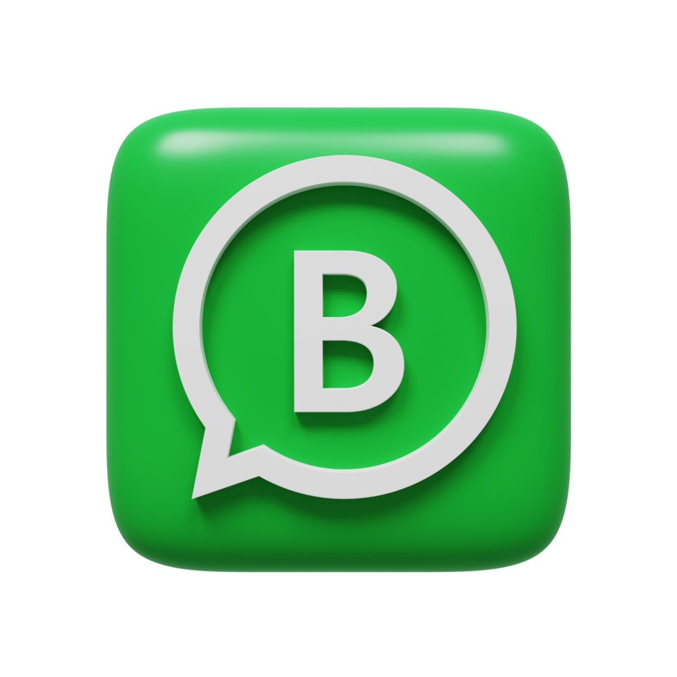 logotipo do whatsapp. renderização 3D. png