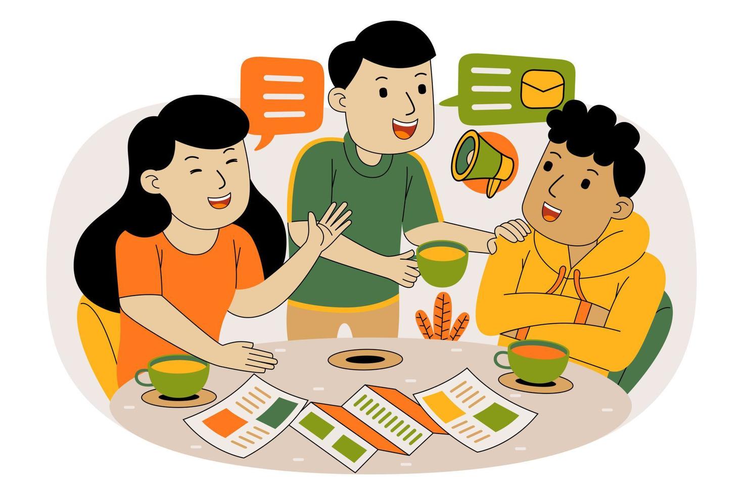 Teamwork Vector Illustration