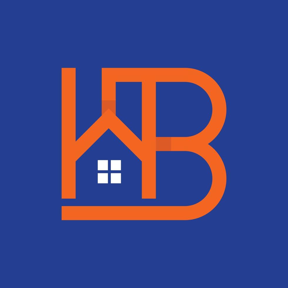 Letter HB Home Realty Business Logo vector