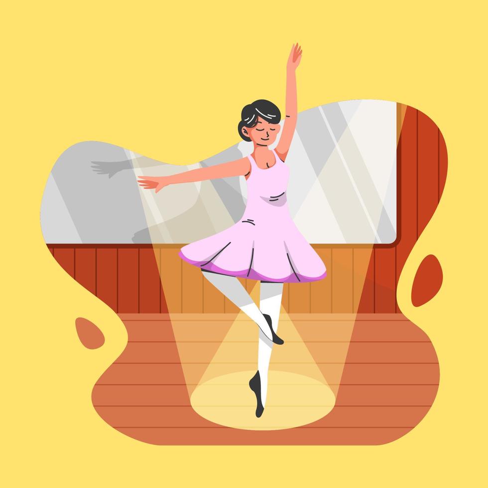 The Beautiful Dancing Girl vector