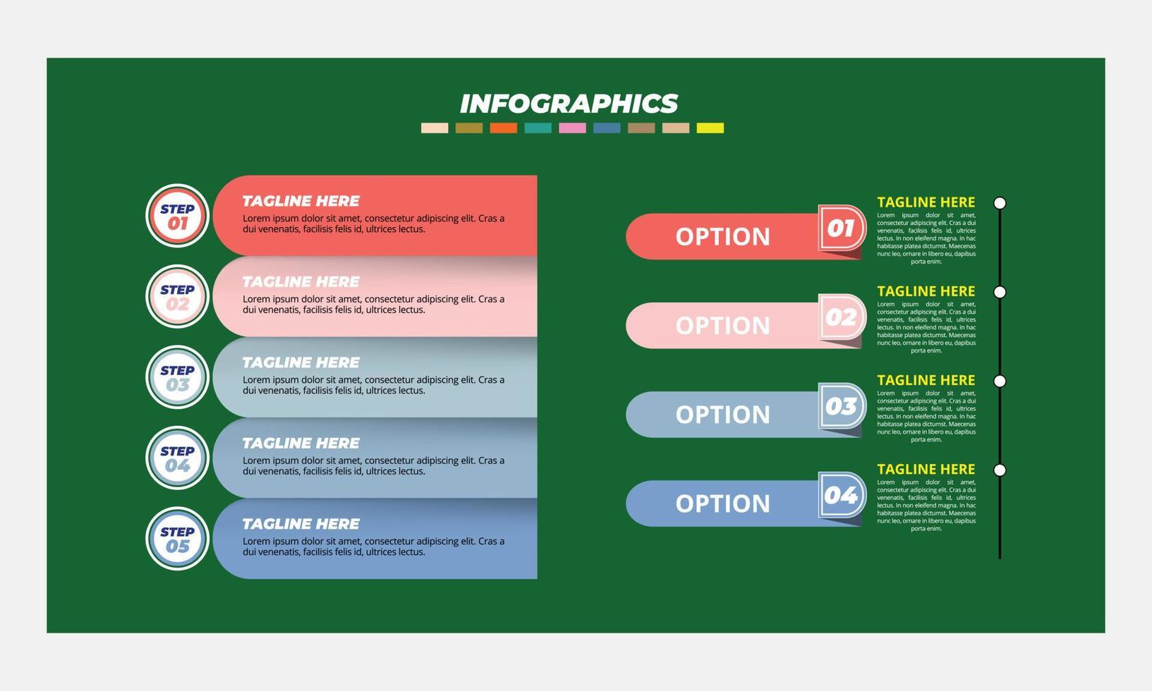 Vector infographic design