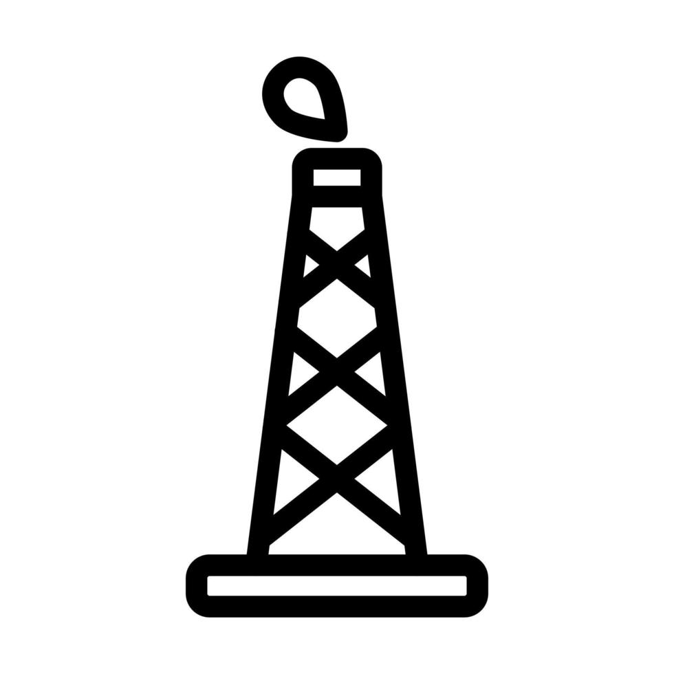 Oil Tower Icon Design vector