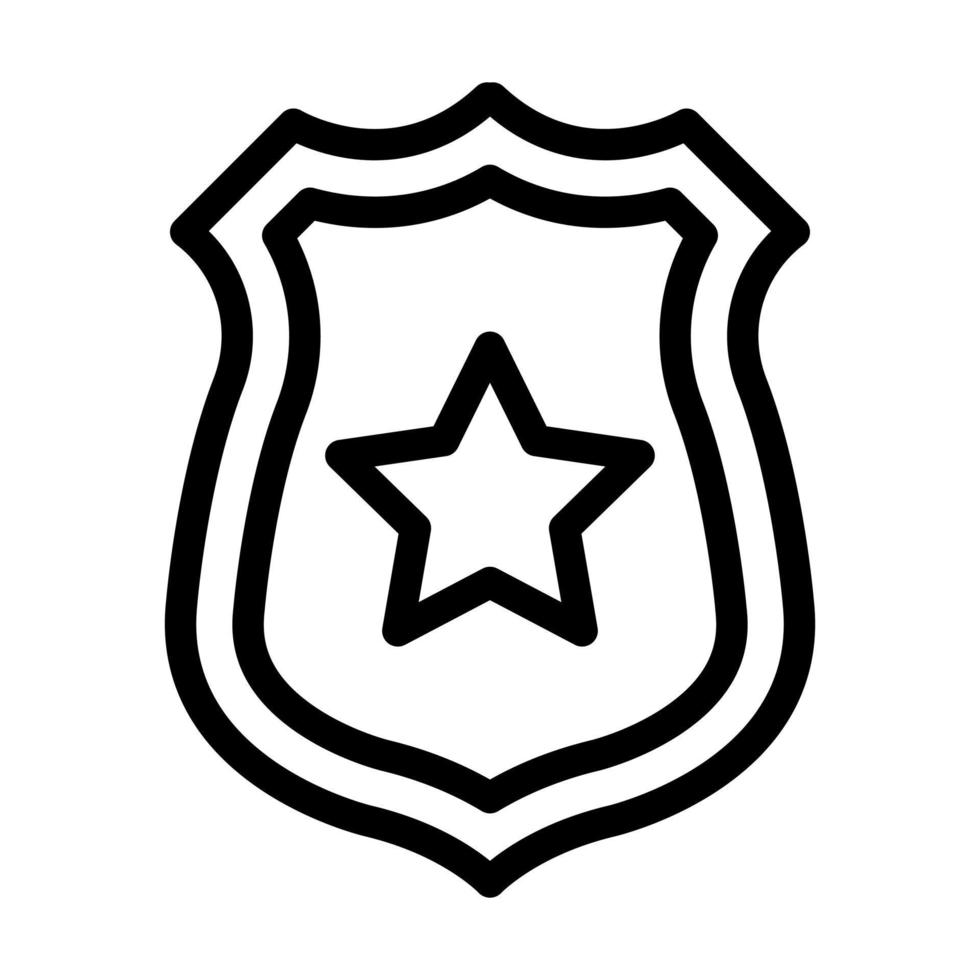 Police Badge Icon Design vector