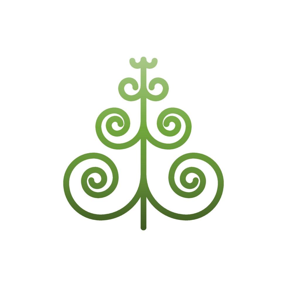 Pine tree or Christmas tree flat icon, Vector. vector