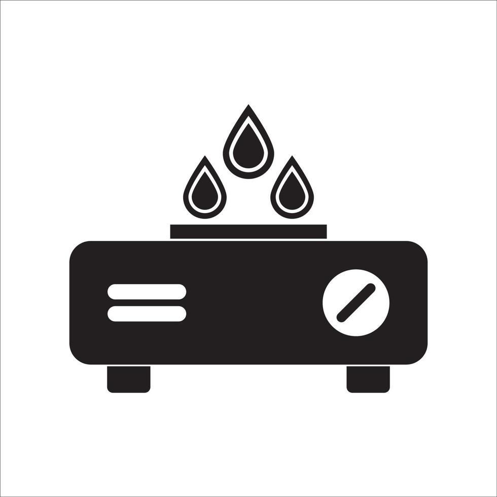 diseño de vector de logotipo de icono de estufa