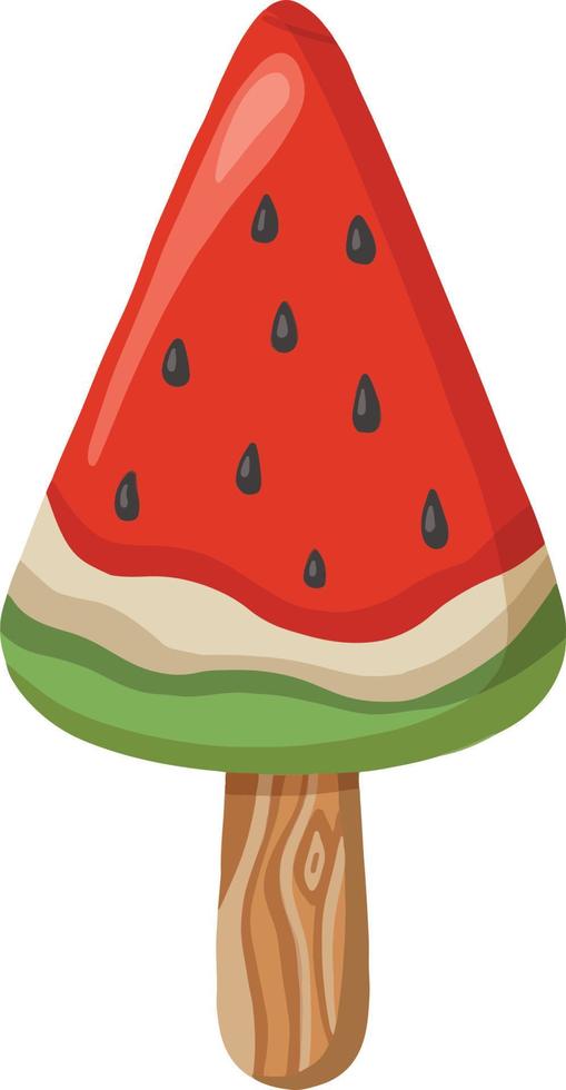 helado de fruta de sandía, vector de helado