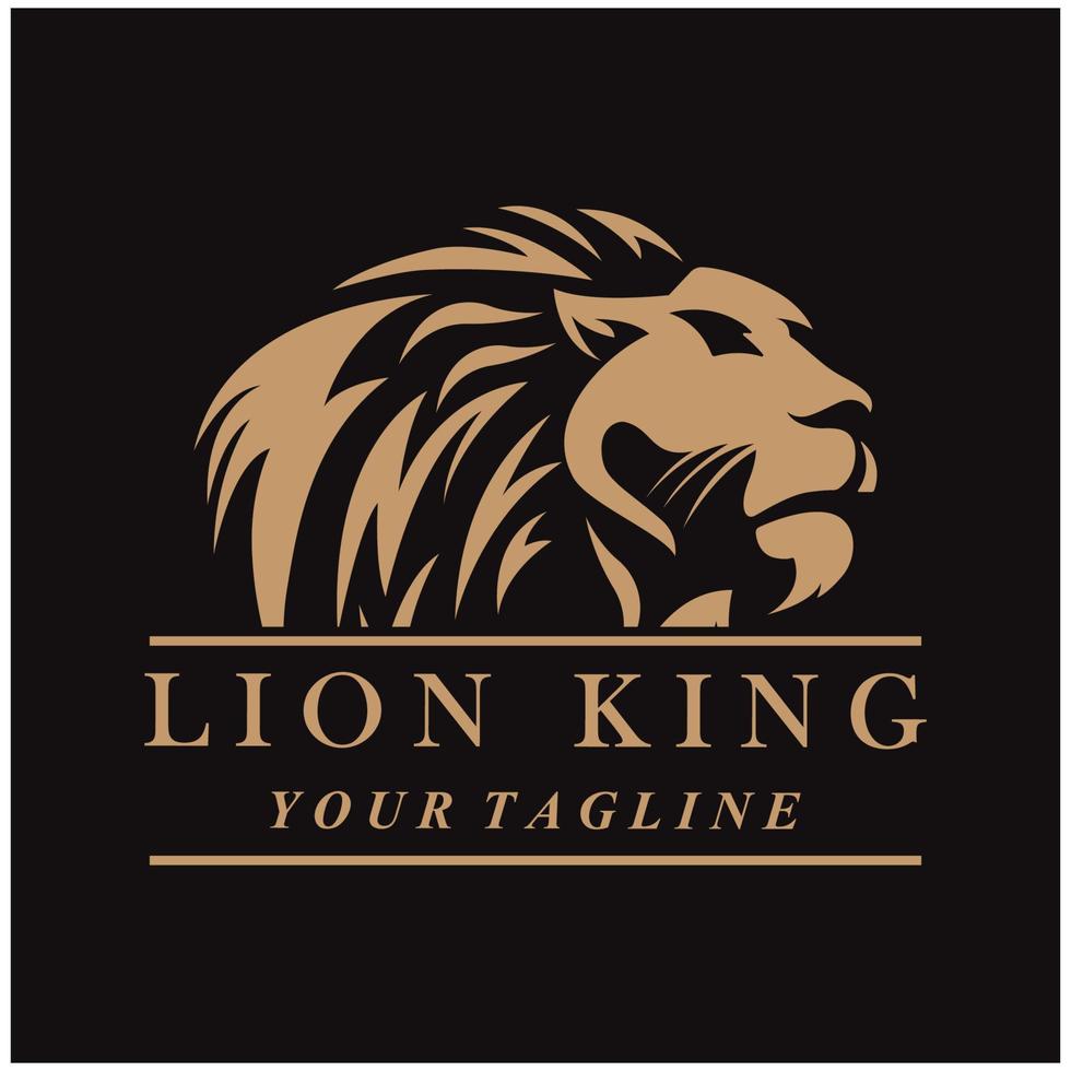 creative lion logo with slogan template 12178540 Vector Art at Vecteezy