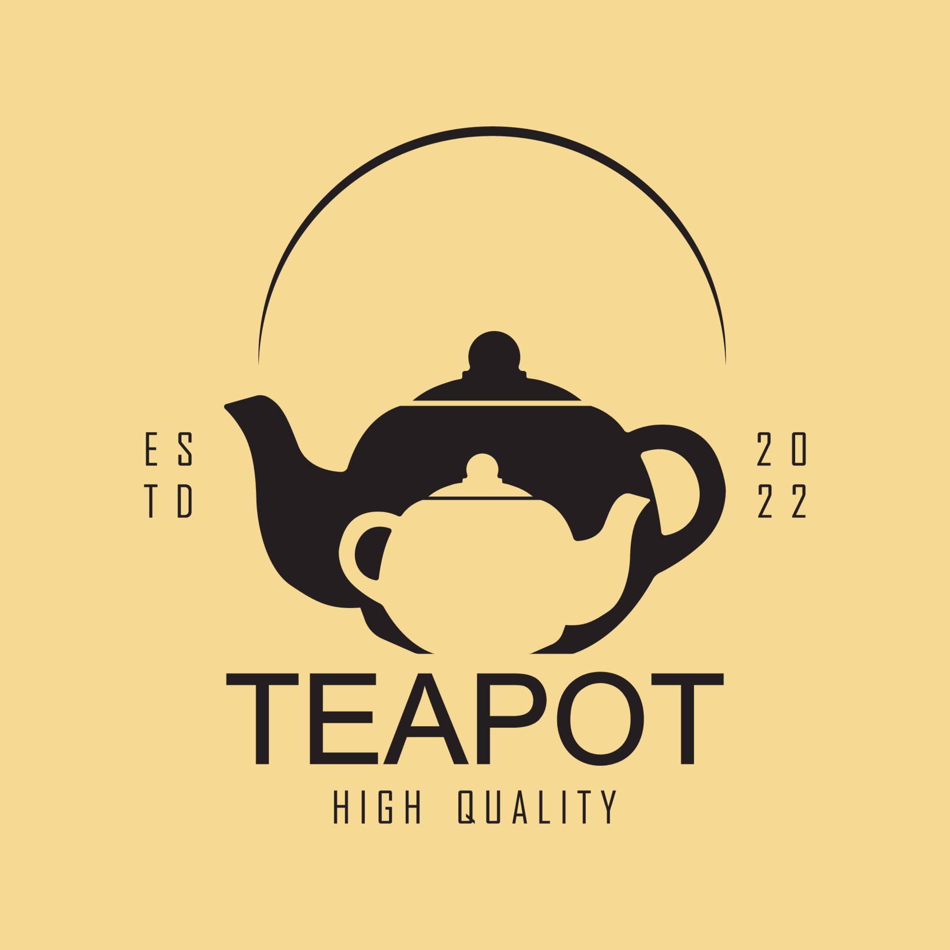 Beverage coffee and tea teapot logo vector illustration design 12178605