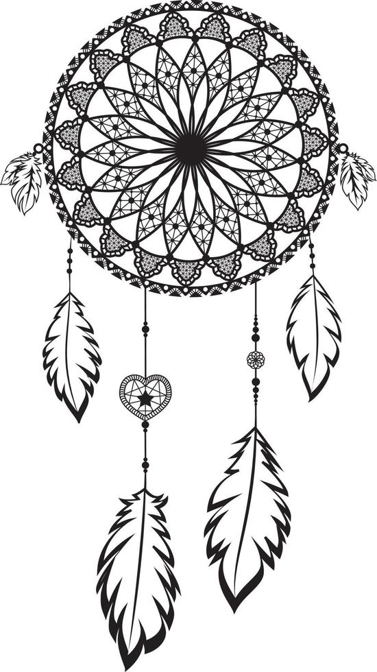 Dream catcher. Simple vector design.