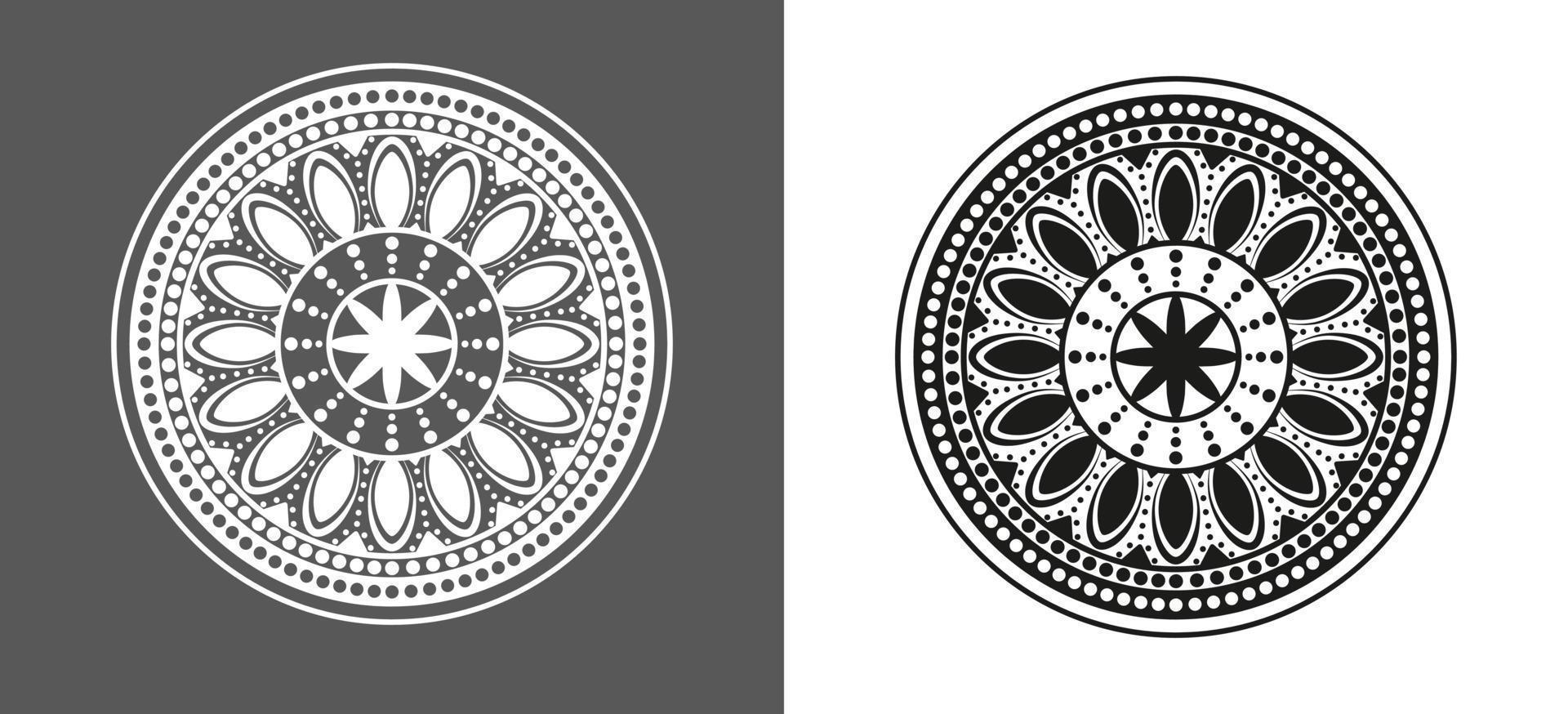Decorative mandala pattern. vector