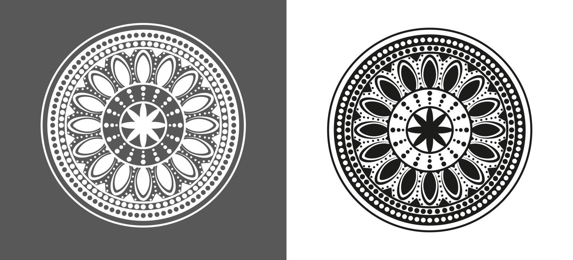 patrón de mandala decorativo. vector