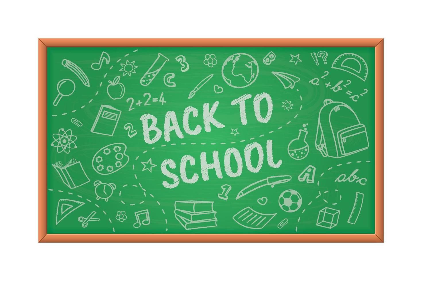 Back to school banner. Vector design